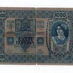 1000 Korona 1902 (Bács-Bodrog?) felülbélyegzéssel, kézi sorszámozással ! fotó