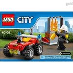 Lego City Fire - 60105 Tűzoltó quad készlet fotó