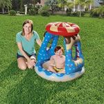 Bestway gyermek pancsoló medence napvédővel, 91 x 91 x 89 cm fotó
