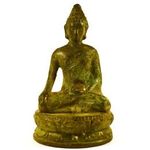 PATINÁS ANTIK BRONZ ÜLŐ BUDDHA ! fotó