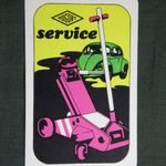 Kártyanaptár, MOGÜRT autó szerviz, grafikai, Volkswagen Bogár, 1972 (1) fotó