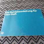 1978 VOLKSWAGEN GOLF EREDETI NÉMET HASZNÁLATI UTASÍTÁS fotó