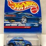 - VW Volkswagen Bug - Hot Wheels - 1998 - HW Surf 'N Fun - 1: 64 autó modell - ritkaság - új dobozos fotó