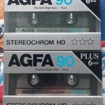 2-DB AGFA 90 STEREOCHROM HD MAGNÓ KAZETTA AGFA 90 CHROM HD MAGNÓ KAZETTA fotó