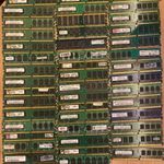 Vegyes PC RAM memória csomag egyben DDR2 515MB 1GB 2GB egyben 0, 6Kg használt 1Ft-ról fotó