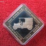 100 ÉVES AZ ELSŐ MAGYAR POSTAAUTÓ 500 FORINT 2005 PP, enyhe oxidfolt fotó