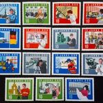 NDK (Kelet-Németország) 1964 Mi.1059A-1073A Postatiszta, falcmentes Komplett bélyegsor fotó