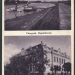 Csongrád, 2 kép (hajóállomás, polgári leányiskola) 1940.11.10. WC0 fotó