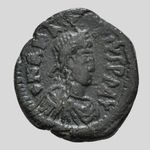 Bizánc Anastasius follis ( 10, 2g )PRO-8637 fotó