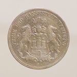 1875 J Németország - Hamburg ezüst 5 Márka ( 27, 46 g ) -250249 fotó