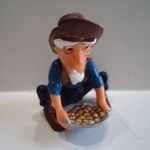Trapper und Indianer / Indiánok / Digger McNugget /arany mosó / fehér pipás / D1998 fotó