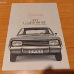 régi retró 1967-es opel commodore prospektus, német, hibátlan. fotó