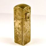 GYÖNYÖRŰ VÉSETT MINTÁVAL ART DECO EZÜST (!!!) RÚZSTARTÓ TÜKÖRREL !!! fotó