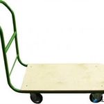 Szállítókocsi, kézi, 200 kg teherbírás, zöld-barna fotó