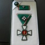 Magyar Köztársasági érdemrend lovagkeresztje középkereszt Csillaga kis díszítménnyel jelzés a kariká fotó