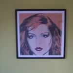 Andy Warhol: Debbie Harry arckép, 60 X 60 cm, eredetiség igazolással KERETEZVE! fotó