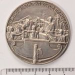 Olasz fasiszta érem Ascoli Piceno A VI (1928) - P.V. Bassus római hadvezér diadalmenete fotó