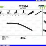 FORD S-MAX 1 2006.05-2010.04 Ablaktörlő lapát utas oldal 1db/650mm (HF65B) {VALEO} H... fotó
