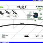 FORD S-MAX 1 2006.05-2010.04 Ablaktörlő lapát vezető oldal 1db/650mm (CAN86) {VALEO} ... fotó