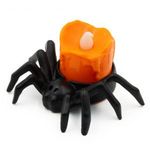 Ijesztő pókos Halloweeni LED gyertya fotó