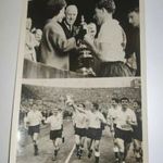 18x13 '62 FA Cup Tottenham Queen Elizabeth Danny Blanchflower Publikálatlan sajtófotó UPI Hírügynöks fotó