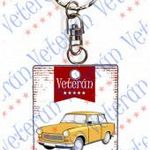 Veterán autós kulcstartó - Trabant 601 sárga fotó