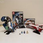 LEGO Star Wars 7153 & 7143 - Jango Fett’s Slave I & Jedi Starfighter - talapzatokkal fotó