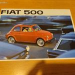 régi retró 1965-ös fiat 500 prospektus, francia, hibátlan. fotó