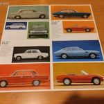 régi retró 1970-es évek fiat sok modellről prospektus-plakát, német, hibátlan. fotó