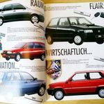 Fiat modellkínálat prospektus 1991-ből fotó