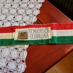 Két nyelvű rendőr karszalag 1946-47 EREDETI fotó