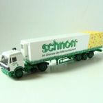 HH25 H0 1: 87 Herpa Mercedes kamion schnorr fotó
