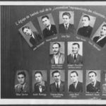 A magyar "LOCOMOTÍV" kosárlabda csapat játékosai és képviselői 1949 fotó