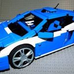 Lego 8214 Lamborghini Gallardo LP 560-4 Polizia - Olasz rendőrautó. Racers legó Lambó, 2010-ből. fotó