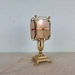 Retro kis asztali lamp, szep asztaku uveg lampa fotó