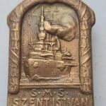 I.vh.-s sapkajelvény - S.M.S.Szent István 1914-17. 1 Ft.NMÁ! fotó