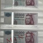 10000 FORINT 2009 UNC SORSZÁMKÖVETŐ BAKJEGYEK! + MINTA (ALACSONY SORSZÁM! ) fotó