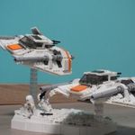 Lego Star Wars MOC Snowspeeder diorama, Hoth Hósikló fotó