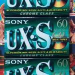 3-DB SONY UX S CD 60 CHROME CLASS MAGNÓ KAZETTA SONY CHROME CLASS KAZETTA fotó