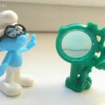 Kinder Tojás - Hupikék Törpikék (Smurfs) - Okoska figura fotó