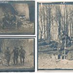 I. vh-s eredeti katonafotók, k.u.k., Olasz harctér, géppuska, rohamsisak stb. Rocca 1918 fotó