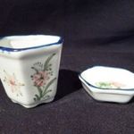 Y317 Antik vastagfalú porcelán fogpiszkálótartó fotó