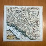 1701 Magyarország színezett rézmetszetű térképe megjelent Amszterdamban Philip Cluver művében fotó