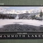 Képeslap, USA, Mammoth Lakes California, Mamut-tavak Sierra Nevada hegyek, 1990- fotó