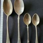 ART DECO DEKO ALPAKKA EVŐKANÁL -TEÁS KANÁL PÁROS EVŐESZKÖZ POTLÁS fotó