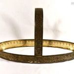 ANTIK ART DECO EZÜSTÖZÖTT ASZTALKÖZÉP FOGANTYÚVAL ÜVEGBETÉT NÉLKÜL X fotó
