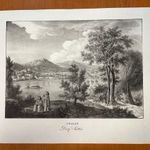1826 Alt - Kunike : Süttő korabeli kőnyomatú látképe - Komárom (*52) fotó