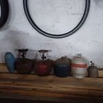 Kempinggáz palackok retró 6db eggben túrázárhoz fotó