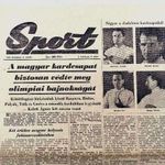 Kardvívás olimpiai aranyérem Népsport 1956 forradalom Melbourne - Gerevich Kárpáti Kovács Magay fotó