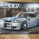 Lego speed champions 76917 2 fast 2 furious Nissan Skyline GT-R (R34) fotó